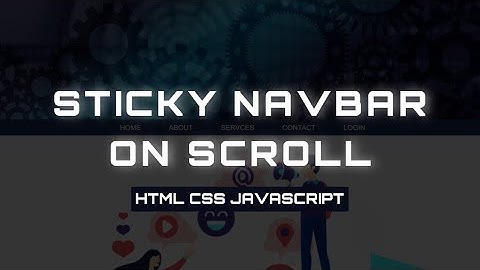 CODE FOR AFFIX OR STICKY NAV | HTML, CSS AND JAVASCRIPT