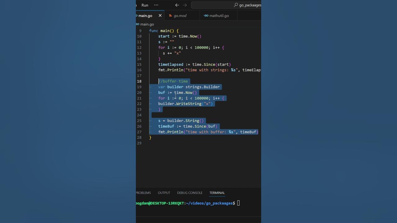 shorts If you see this you will never concatenate strings in Golang