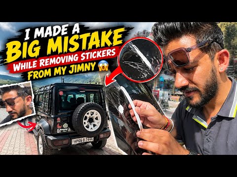 I Made a BIG Mistake While Removing Stickers From My Jimny 😱