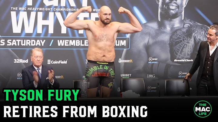 Tyson Fury retires from boxing: "There isn't nothing more I can do" | Post Fight Press Conference