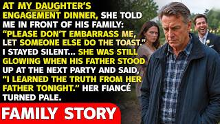 My Daughter Told Me to Skip the Toast at Her Engagement Dinner. I Smiled—Then His Father...