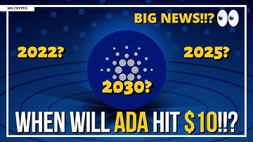 🚨When will ADA hit $10!!? Cardano Price Prediction!!