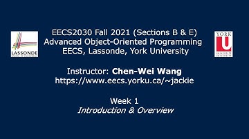 [HD] EECS2030 F21 - Introduction & Overview of Week 1