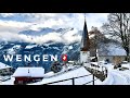 Wengen-Switzerland 🇨🇭| Winter WALK - dream landscapes |Original Sound