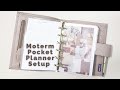 A7 Pocket Planner Setup| Moterm Pebbled Taupe