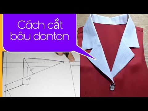 Hướng dẫn cách cắt bâu danton dễ hiểu nhất  (  phần 1 )| Color Fashion