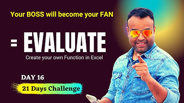 EVALUATE Text String in Excel with this Secret Function | Macro 4.0 | Vivekananda Sinha | Video 192