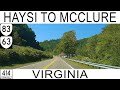 Haysi to mcclure virginia state route 8363