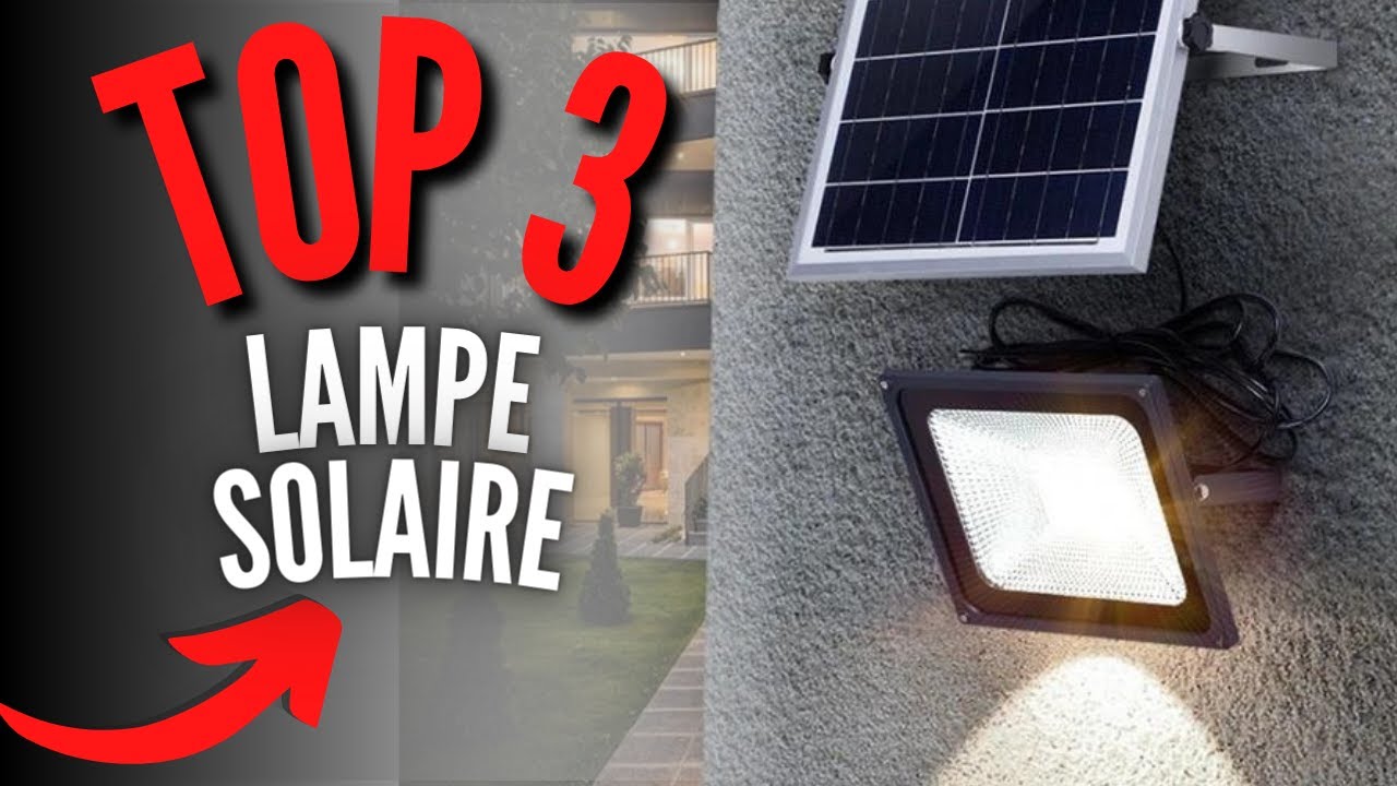 intelamp Lampe Solaire Exterieur 6000mAh Lumière Solaire