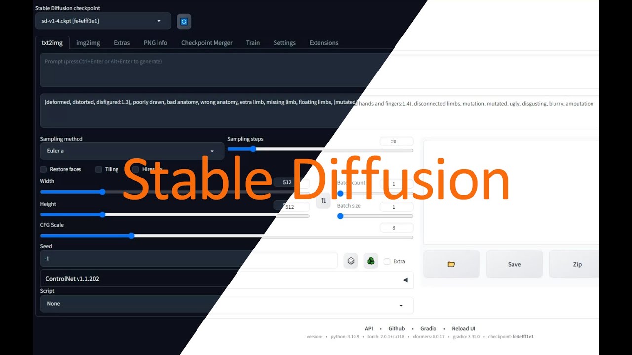 Stable diffusion control