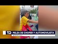 Captan pelea entre conductor y chofer de ruta urbana en Apodaca