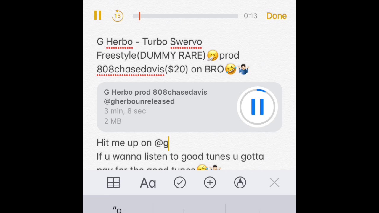 G Herbo - Turbo Swervo Freestyle Unreleased(CHECK DESCRIPTION)