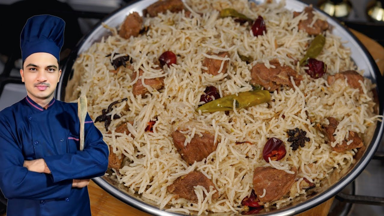 1 Kg Karachi Special Degi White Beef Biryani Recipe|Eid Special Biryani Recipe|Chef M Afzal|