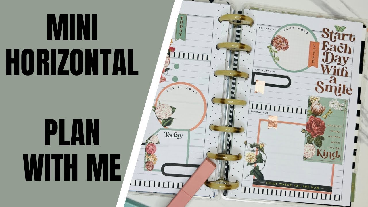 Happy Planner Mini Horizontal | Plan with Me | May 20 - May 26 | HP ...