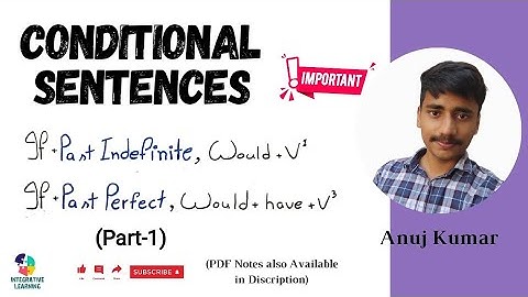 CONDITIONAL SENTENCES (Part-1) | For all Competitive Exams | Anuj Kumar