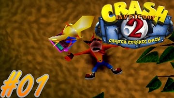 Crash Bandicoot 2: Cortex Strikes Back 100% Walkthrough - Part 01