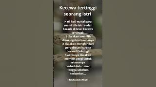 kecewa tertinggi seorang istri #shorts