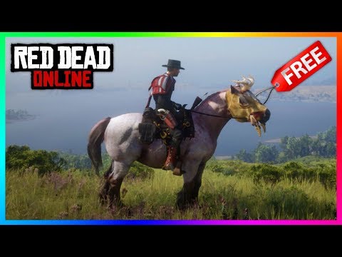 How To Get The Best FREE horse In Red Dead Online! (Sorrel & Red Roan Coat Bounty Hunter Bretons)
