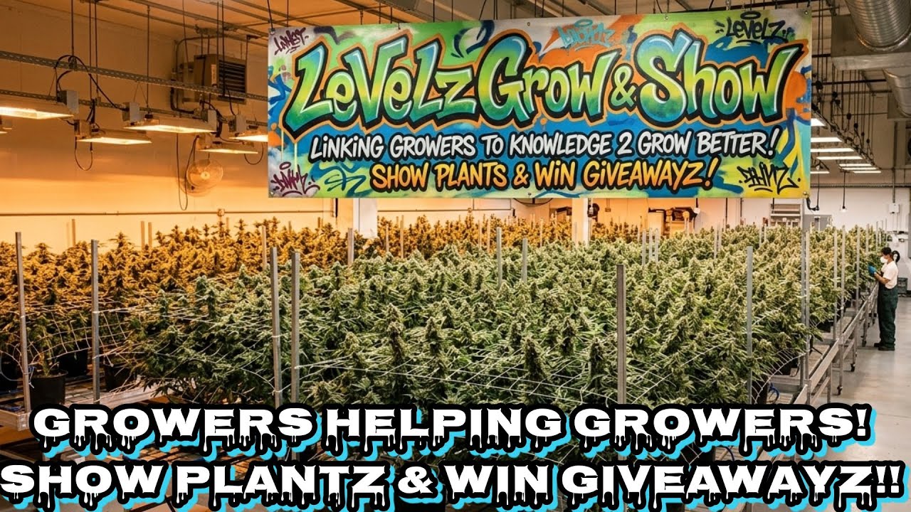 Greatest Grow & Show on YouTube with LeVeLz & This Cannamunity! Pop Up & SHOW GROWZ 2 WIN GIVEAWAYZ!