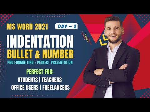 Bullets & Numbering with Indentation in MS Word | Complete Tutorial in Hindi