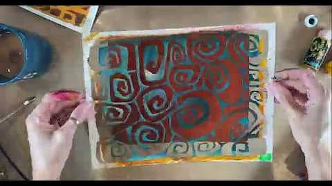 Gel Plate and StencilsTutorial Tidbits