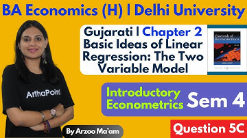 Q5C | Introductory Econometrics Semester 4 Coaching | BA (H) Eco DU | Ch 2 | BA Economics Coaching