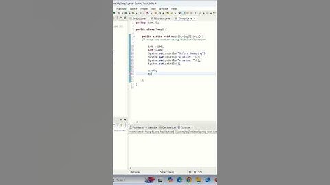 Swap two numbers using Bitwise operator in java| swapping numbers| #youtubeshorts #shorts #java