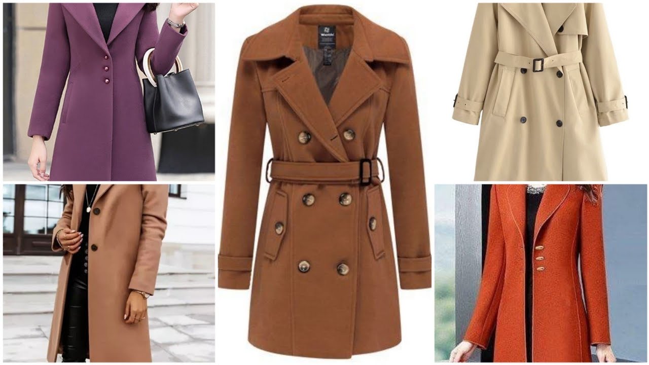 long coat design/winter cover coat design/shein winter coat /wool coat design