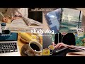 Study Vlog 朝5時に起きて8時間勉強した日📚👩🏻💻 | セルフカフェで黙々作業 | 防災セット購入 | productive | 資格勉強
