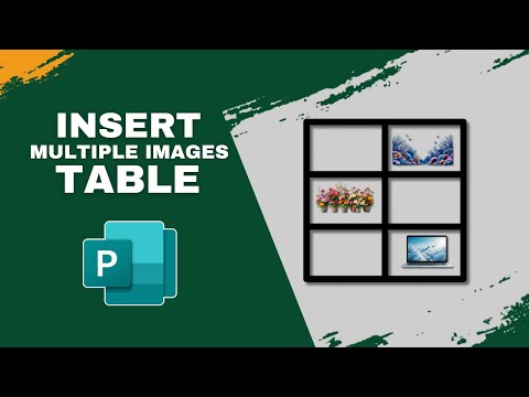 How to Insert Multiple Images in a Table in Microsoft Publisher