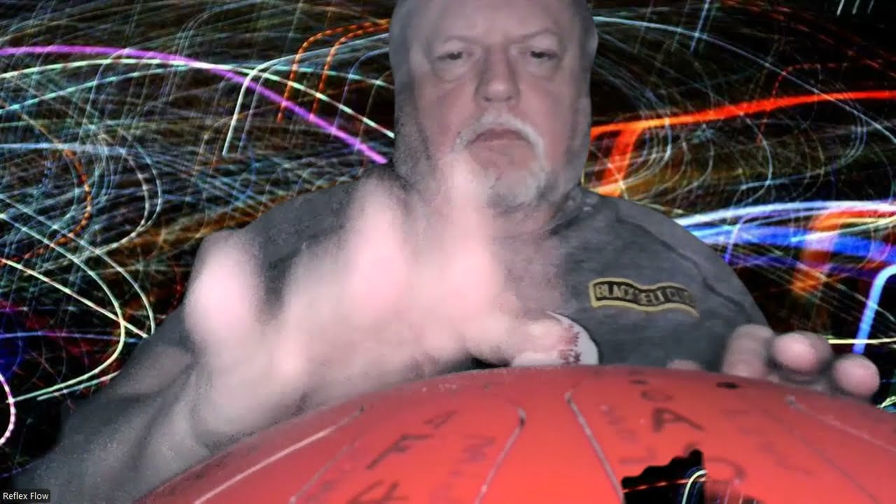 HATLESS HATMAN LITTLE RED STEEL TONGUE DRUM "LAY BACK AND RELAX" LET THE PEOPLE YOU CARE ABOUT KNOW!