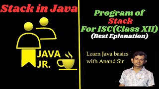Stack Program in Java For ISC(Class XII)