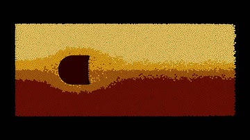 Granular Channel Flow Past an Obstacle