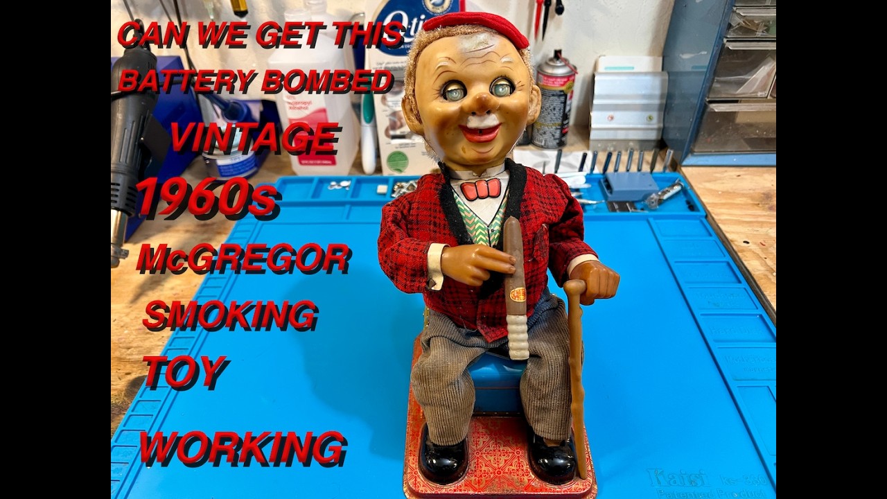 Sunday Retro Repair Show BATTERY BOMBED VINTAGE 1960s McGREGOR SMOKING Toy Can We FIX🔨