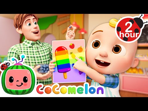 Making Rainbow Popsicles Cocomelon Science And Nature Cartoons For Kids Moonbug Kids 