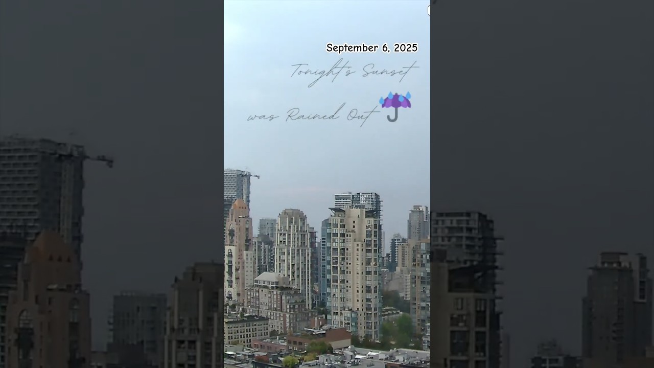 Vancouver Sunset 🌆 Recap (Sept 3–5, 2025) – Yaletown Skyline Highlights 