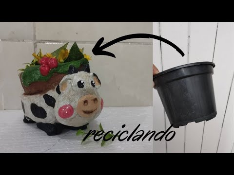 ✅ COMO RECICLAR UM VASO DESCARTÁVEL (VAQUINHA)