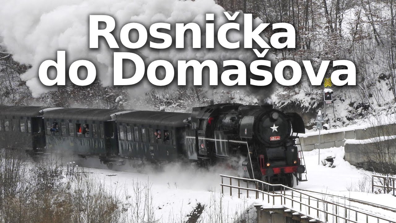 Vláčkaři jsou u toho | Rosnička v čele mikulášské jízdy do Domašova! (3. 12. 2023)
