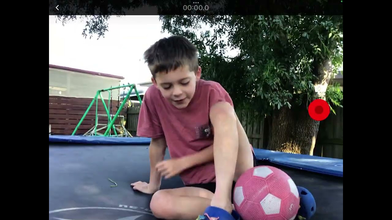 Doing something insane.. trampoline with 14 balls in it with sam