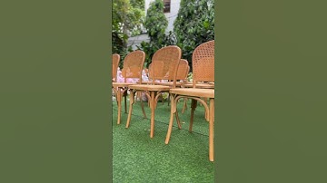 Cane back “Thanh lịch & tự nhiên Chiếc ghế chân ái cho concept cưới sân vườn" #event #wedding