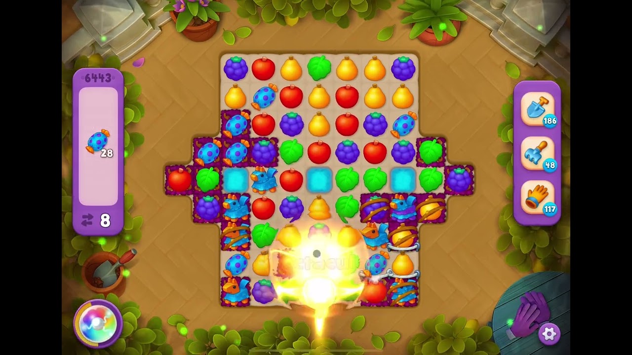 ぱすたページ GardenScapes Level 6443 no boosters - YouTube