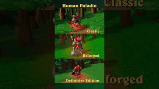 Warcraft 3 Alliance Hero Paladin GFX Comparison / Classic / Reforged / Definitive Edition
