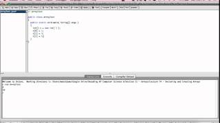Lecture 74 - Declaring and Creating Arrays