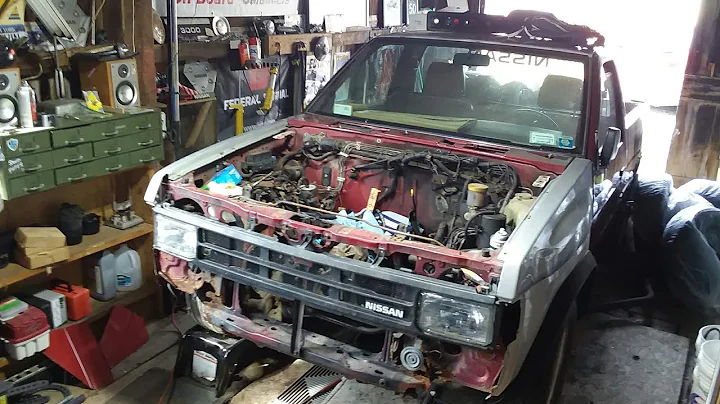 Nissan Hardbody [Patches] Head Gasket Repair Part 9: Front Cover Installed