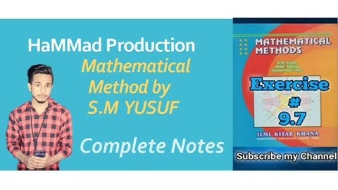 (Ex 9.7) Orthogonal Trajectories Differential Equations of 1st order || HaMMad Production