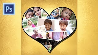 Make Beautiul Heart Collage In A Photoshop CS6