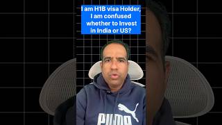 H1B visa Holders should Invest in India or US? #h1bvisa #nriinvestments #shorts #viralshorts #nri