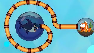 Save the fish / pull the pin updated level fish save game pull the pin android game /mobile game 777 screenshot 1