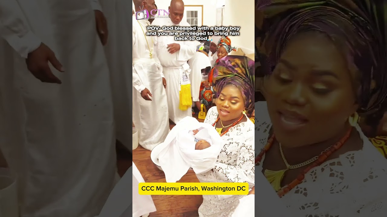 Baby boy returned to the church at CCC Majemu Parish, Washington DC