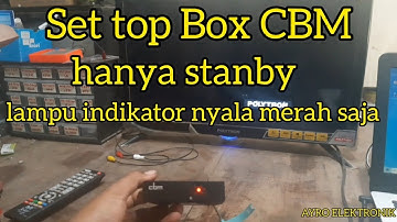 CBM brand STB set top box only on standby | red indicator light